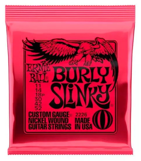 Ernie Ball 2226 Burly Slinky Juego Cuerdas Guitarra Eléctrica 011-052 1