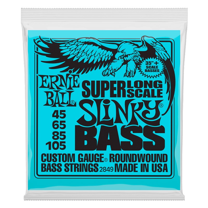 Ernie Ball 2849 Slinky Escala Larga Juego Cuerdas Bajo 045-105 1