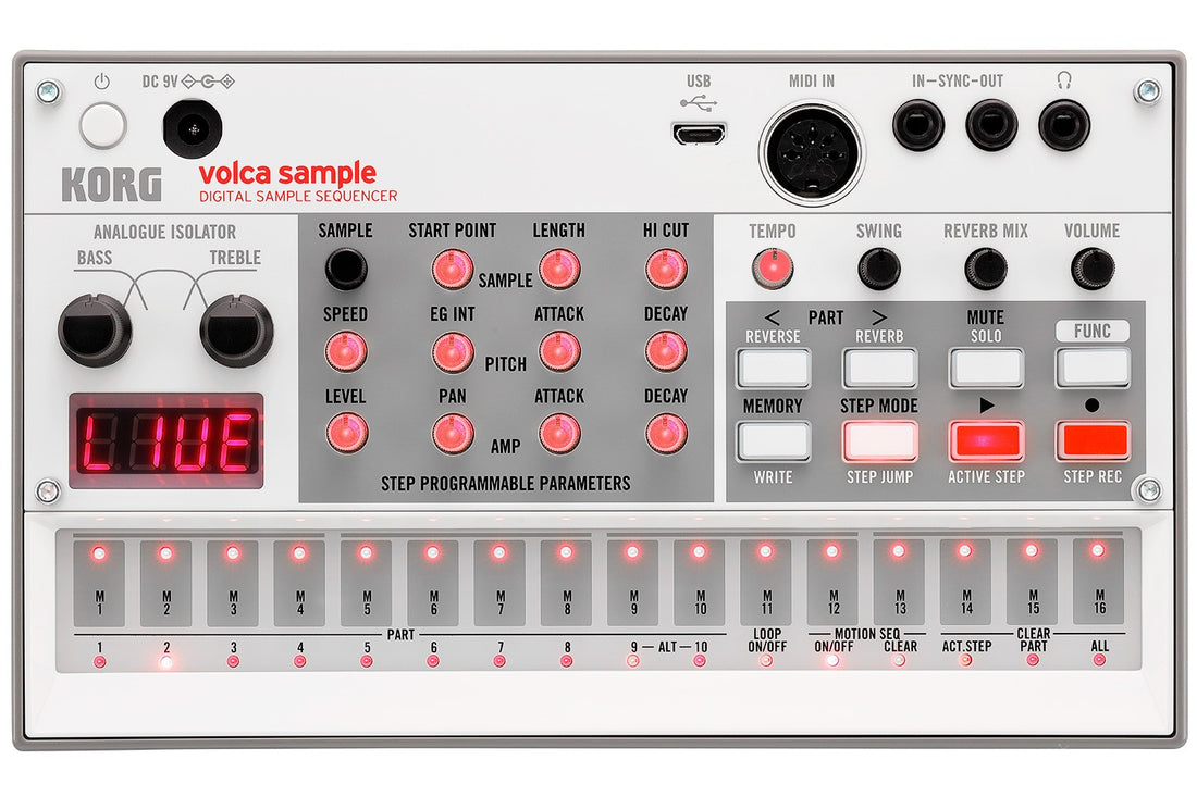 Korg Volca Sample Nueva Generación Sampler Secuenciador Digital 1