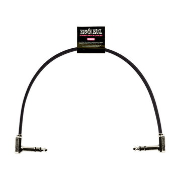 Ernie Ball EB6409 Flat Ribbon Cable Patch Jack Estéreo TRS 30 cm Negro 1