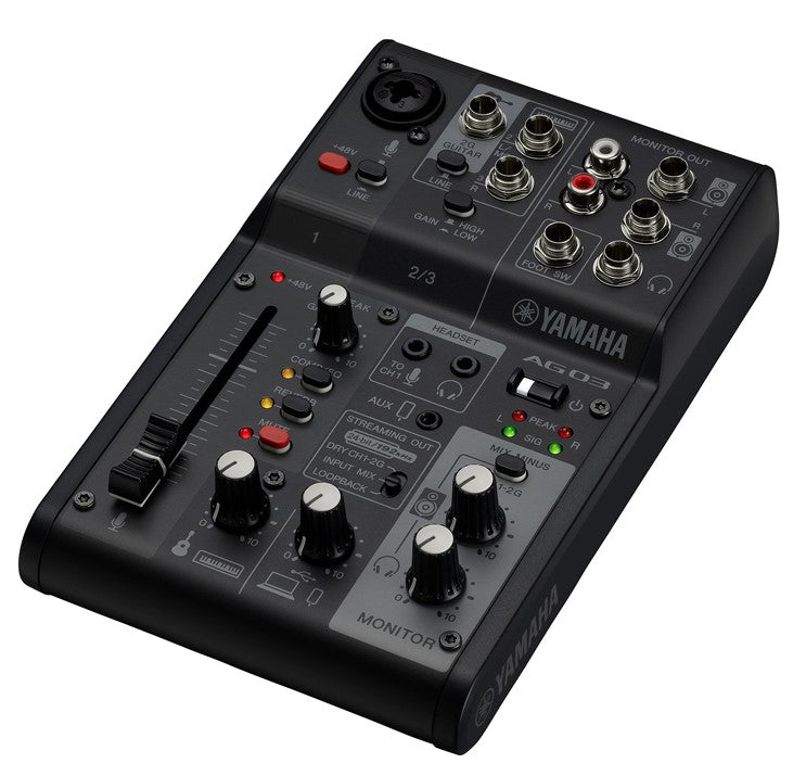 Yamaha AG03SPKBL MK2 Pack Grabación Streaming Negro 2