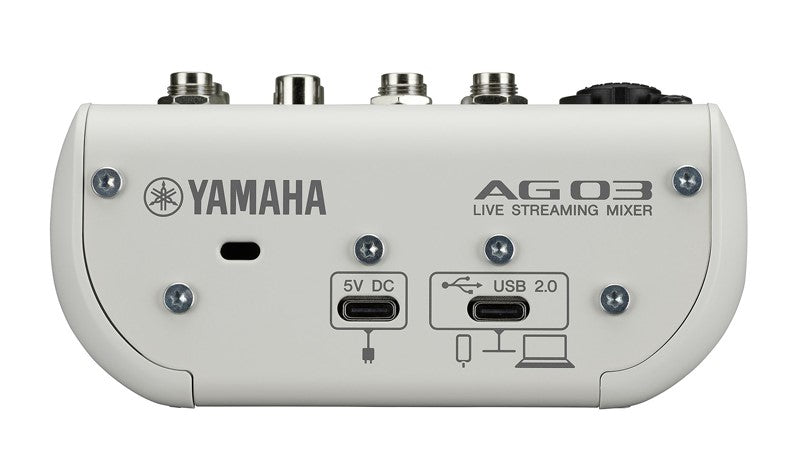 Yamaha AG03SPKWH MK2 Pack Grabación Streaming Blanco 3