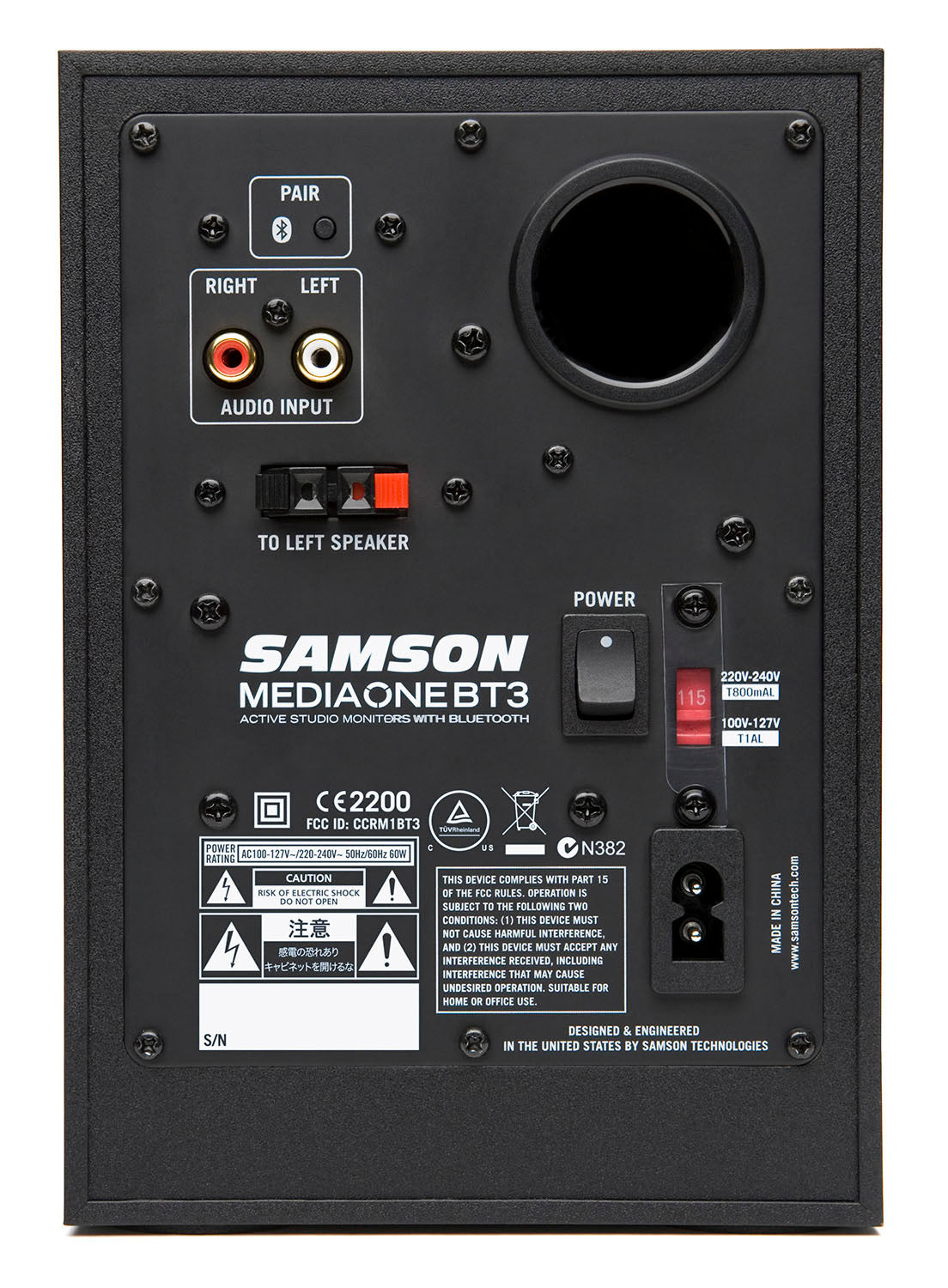 Samson Mediaone BT3 Pareja Monitores Estudio Activos 3