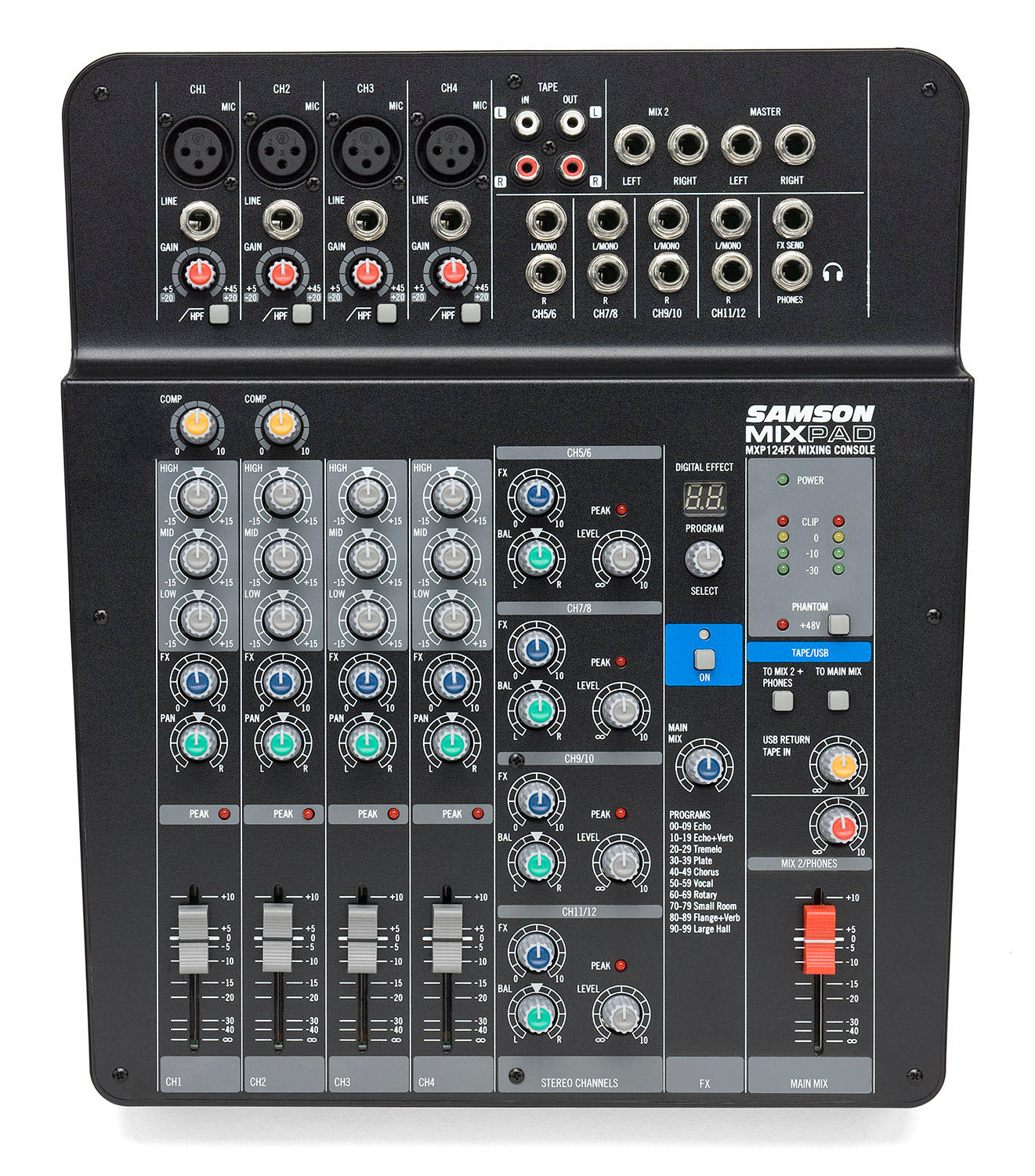 Samson MXP124FX Mixpad Mesa de Mezclas 1