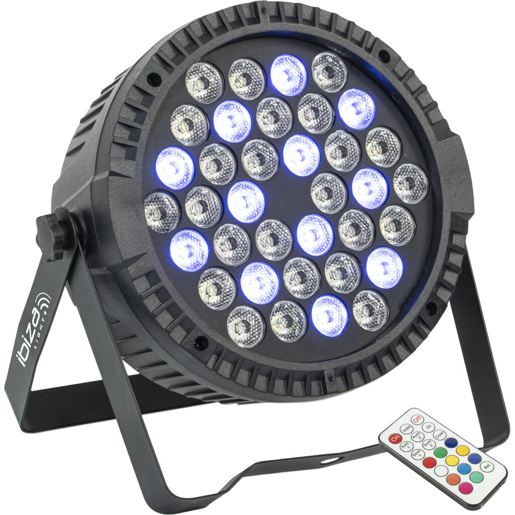 Ibiza Light Thinpar 36X1 RGBW Proyector Par Extra-Plano 36 Led RGBW 1W 5