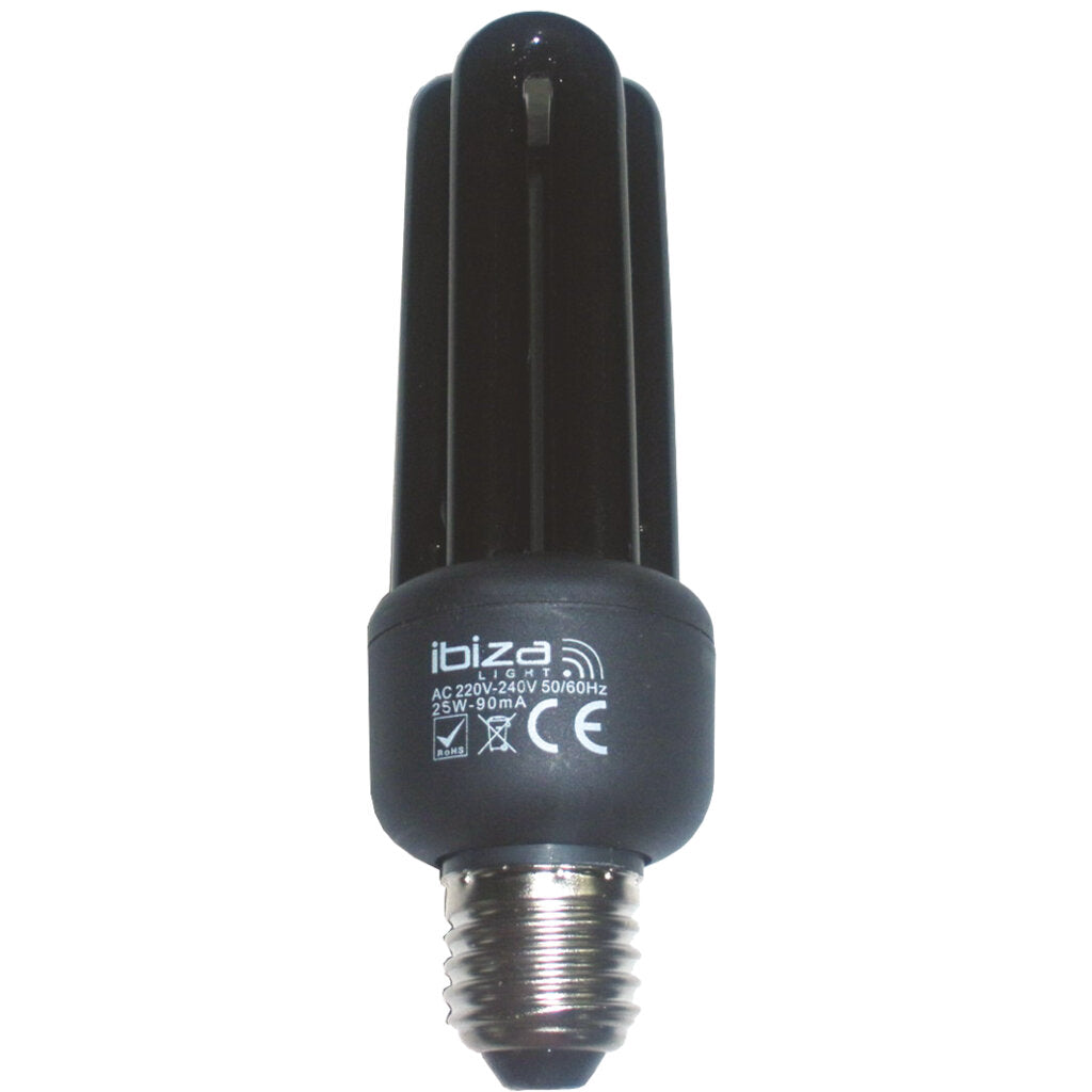 Ibiza Light BL25ESL Lampara Economica 3U de Luz Negra 25W 1