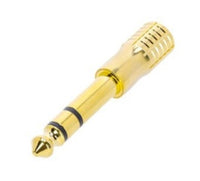 Adam Hall K4AMF3JM3GOLD Adaptador Minijack Hembra Estéreo a Jack Macho Estéreo Conector Dorado 2