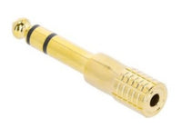 Adam Hall K4AMF3JM3GOLD Adaptador Minijack Hembra Estéreo a Jack Macho Estéreo Conector Dorado 3