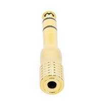 Adam Hall K4AMF3JM3GOLD Adaptador Minijack Hembra Estéreo a Jack Macho Estéreo Conector Dorado 4