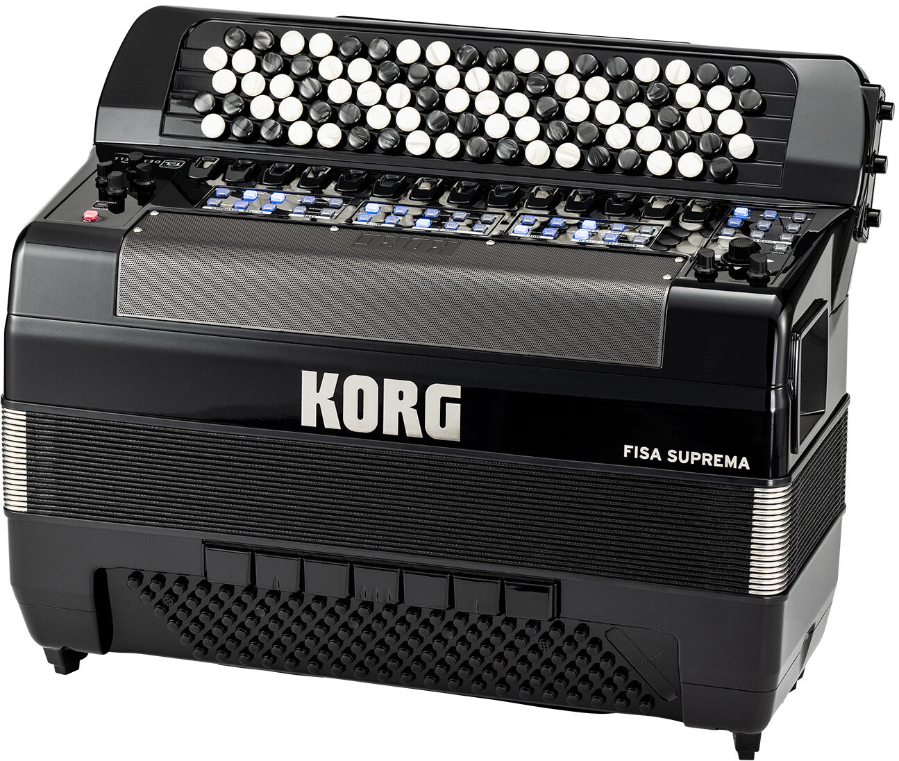 Korg Fisa Suprema Botones MBLK Acordeón Digital Metallic Black 2