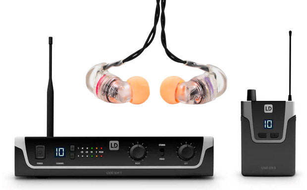 LD Systems -Pack- U305 IEM Sistema Inalámbrico Inear + Auriculares JTS IE1 1