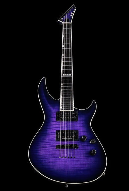 ESP EII Horizon III FM RDB Guitarra Eléctrica Reindeer Blue 17