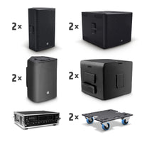 LD Systems Stinger G3 Power Set 2 Altavoces Pasivos + 2 Subwoofers Pasivos y Rack Amplificación 2