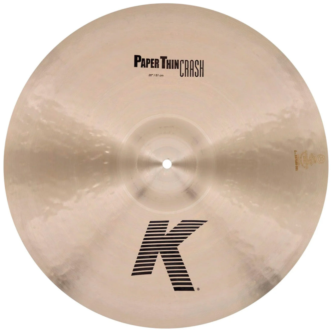 Zildjian K2820 K Paper Thin Plato Batería Crash 20 Pulgadas 1