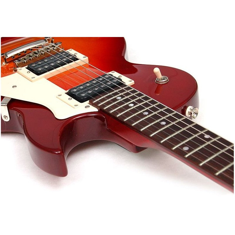 Cort CR100 CRS Guitarra Eléctrica Cherry Red Sunburst 3