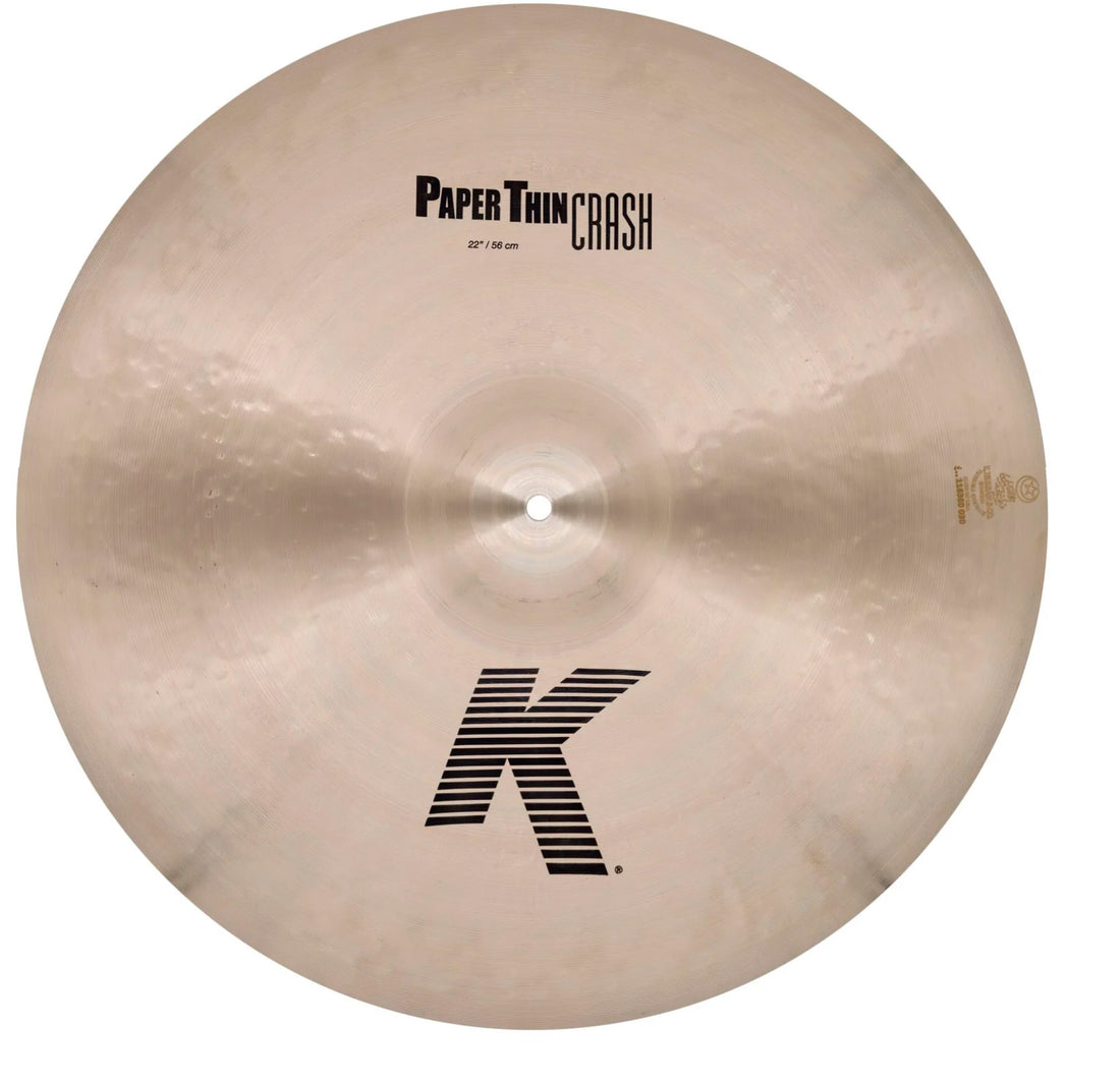 Zildjian K2822 K Paper Thin Plato Batería Crash 22 Pulgadas 1