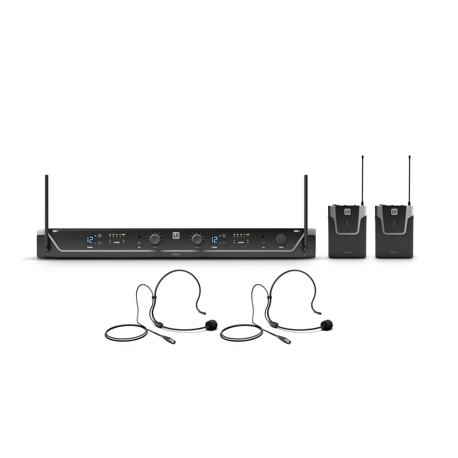 LD Systems U305 BPH2 Dual Sistema Inalámbrico dos Micrófonos Diadema 1