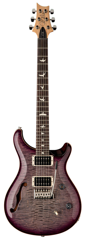 PRS CE24 Semihollow FGBPB Guitarra Eléctrica Faded Gray Black Purple Burst 1