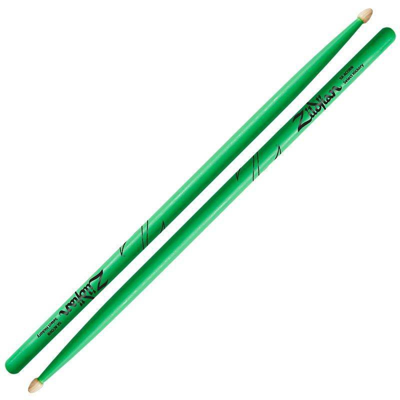 Zildjian 5ACWDGG Par Baquetas 5A Neon Verde 1