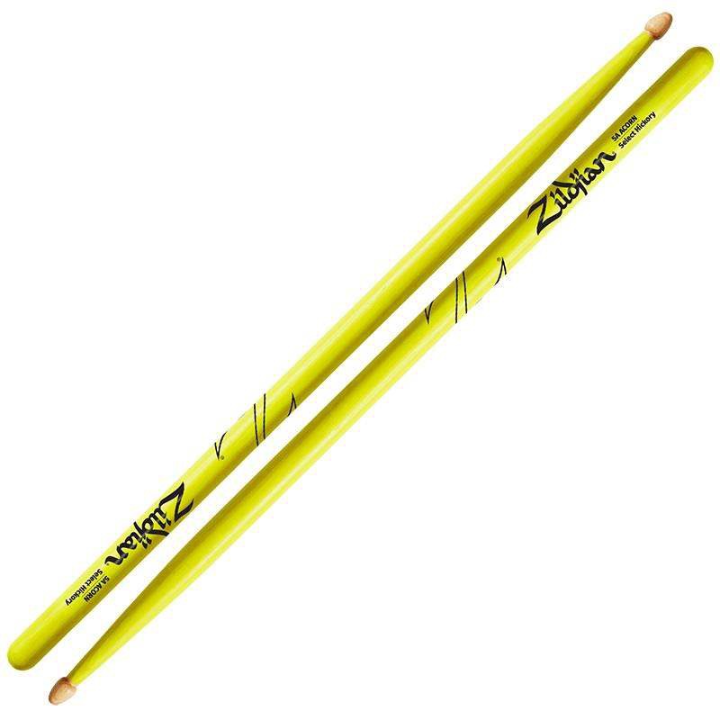 Zildjian 5ACWDGY Par Baquetas 5A Neon Amarillo 1