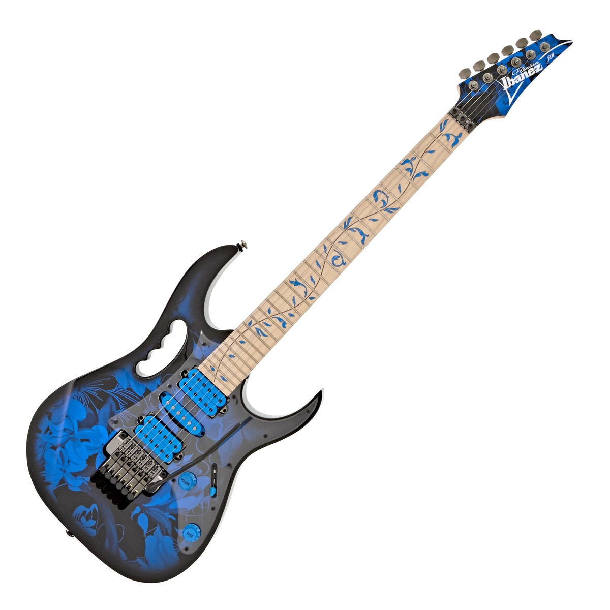 Ibanez JEM77P BFP Premium Guitarra Eléctrica Blue Floral Pattern 7