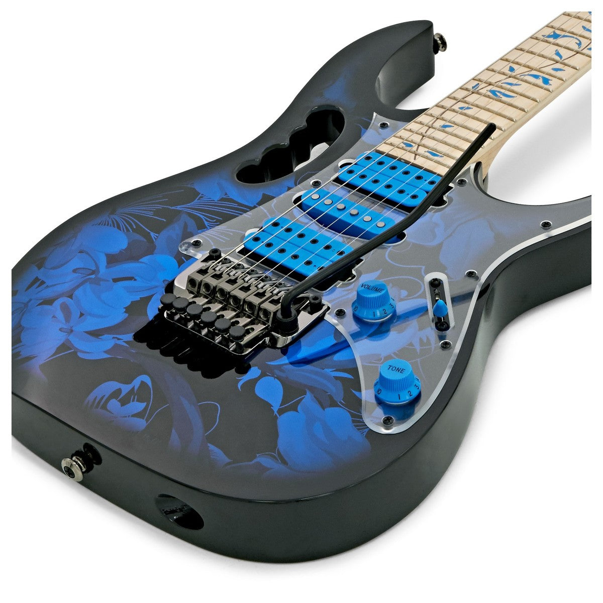 Ibanez JEM77P BFP Premium Guitarra Eléctrica Blue Floral Pattern 10