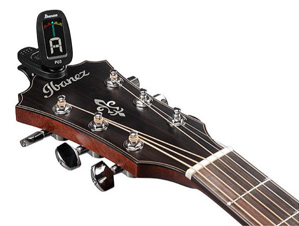 Ibanez PU3 BK Afinador Cromático Pinza Negro 9