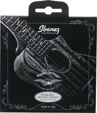 Ibanez NBUKS4 Juego de 4 Cuerdas Nylon Negro para Ukelele Soprano y Concierto 1