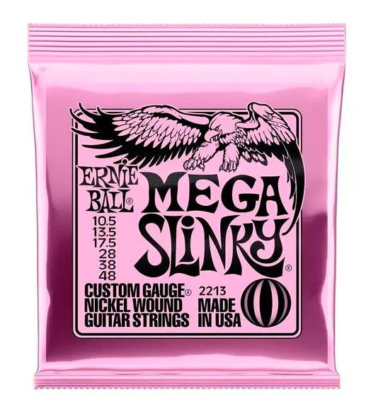 Ernie Ball 2213 Mega Slinky Juego Cuerdas Guitarra Eléctrica 0105-048 1