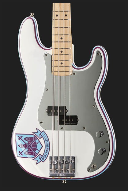 Fender Steve Harris Precision Bass MN Bajo Eléctrico Olympic White 8