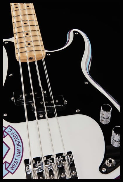 Fender Steve Harris Precision Bass MN Bajo Eléctrico Olympic White 12