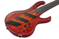 Ibanez BTB866MS BRF Bajo Eléctrico 6 Cuerdas Multiescala Brown Topaz Burst Flat 6