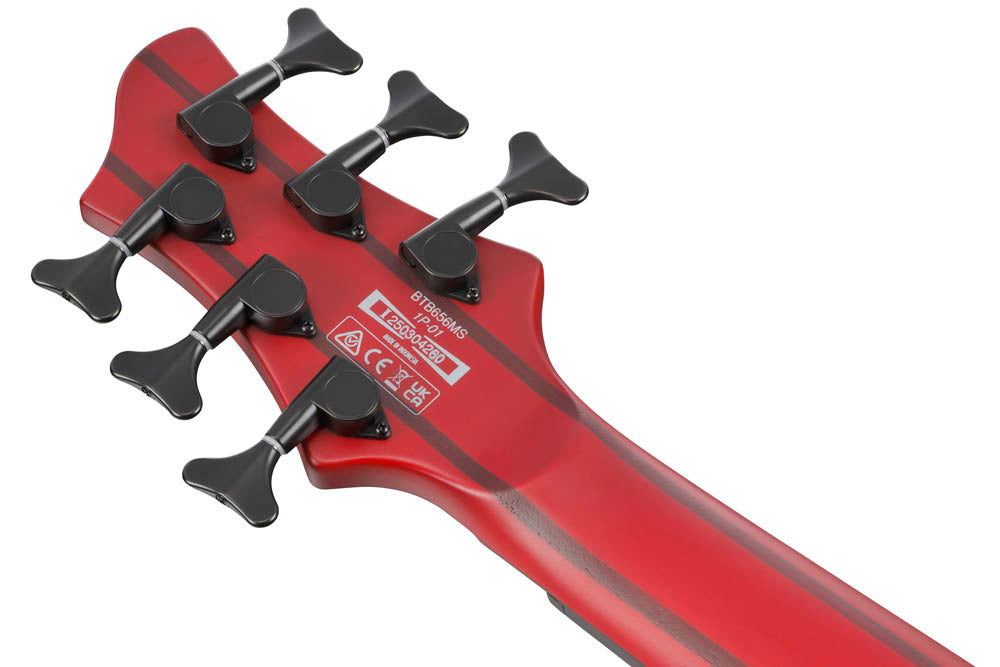 Ibanez BTB866MS BRF Bajo Eléctrico 6 Cuerdas Multiescala Brown Topaz Burst Flat 9