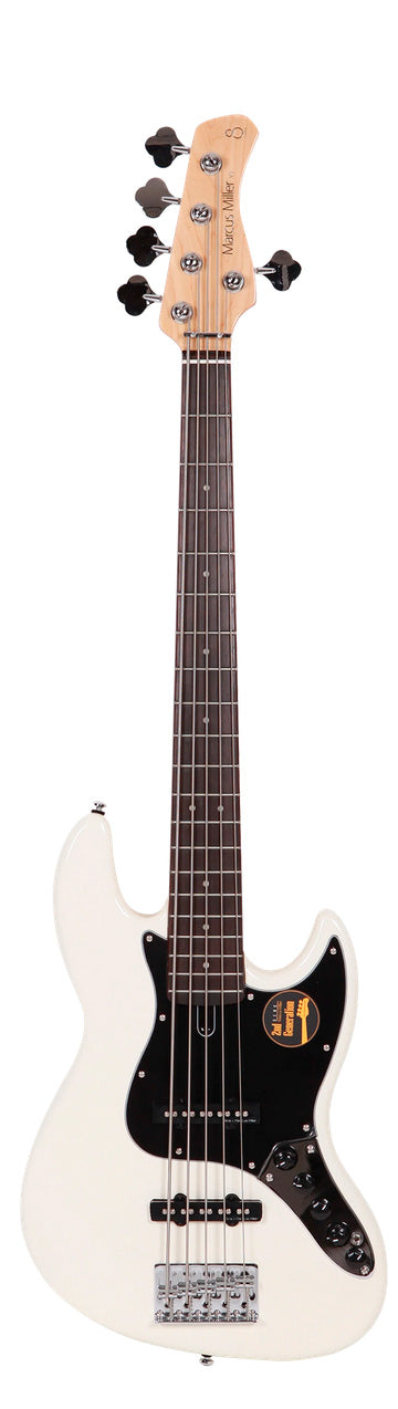 Marcus Miller V3-5 AWH 2nd Gen Bajo Eléctrico 5 Cuerdas Antique White 1