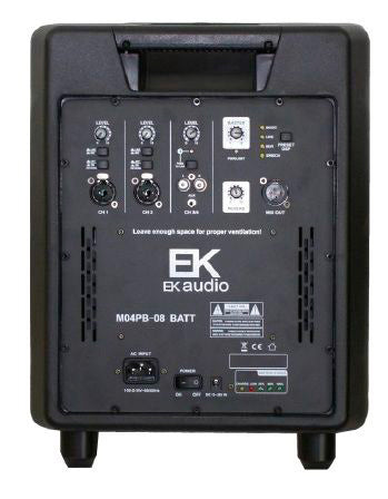 EK Audio M04PA08B Sistema PA Compacto 800W con Batería 2