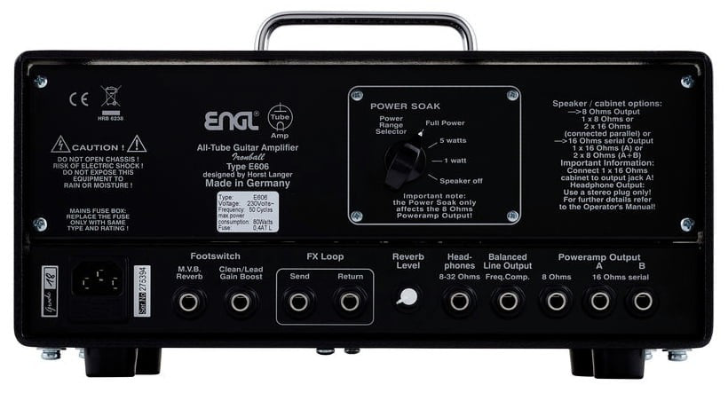 Engl E606 Ironball Amplificador Cabezal Guitarra 4