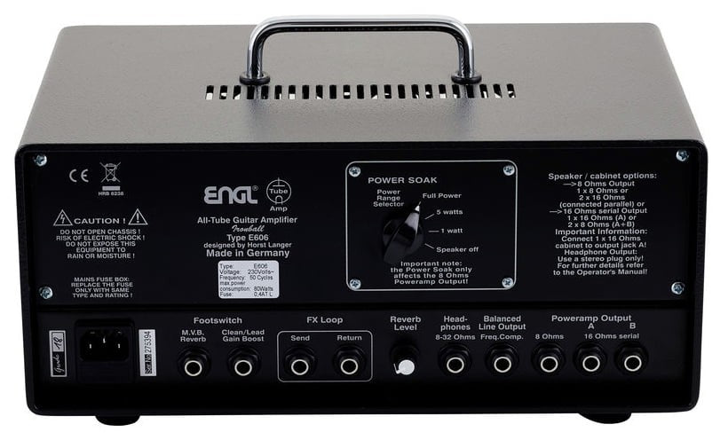 Engl E606 Ironball Amplificador Cabezal Guitarra 5