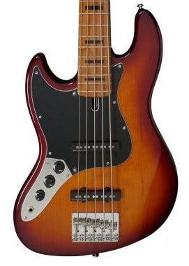 Marcus Miller V5 Alder 5 TS LH Bajo Eléctrico 5 Cuerdas para Zurdos Tobacco Sunburst 2