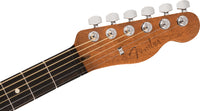 Fender American Acoustasonic Telecaster Mahogany Guitarra Electroacústica Bourbon Burst 5