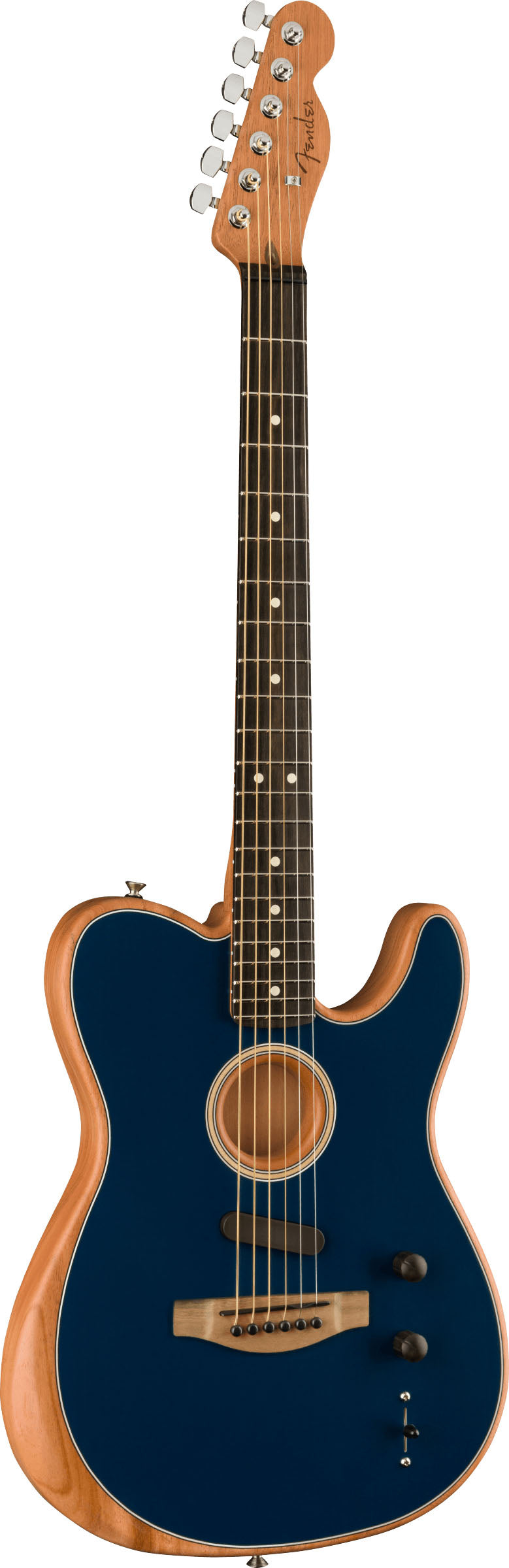 Fender American Acoustasonic Telecaster Guitarra Electroacústica Steel Blue 2