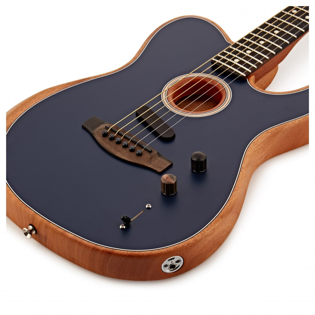 Fender American Acoustasonic Telecaster Guitarra Electroacústica Steel Blue 10