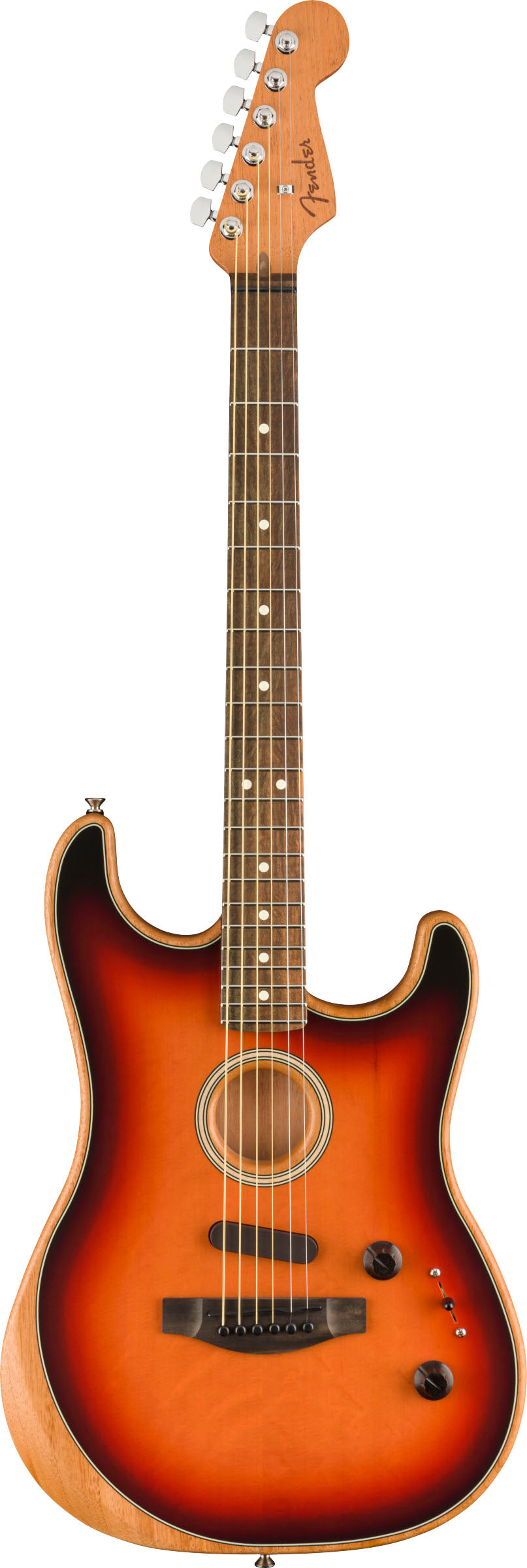 Fender American Acoustasonic Stratocaster Guitarra Electroacústica 3 Colores Sunburst 1