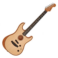 Fender American Acoustasonic Stratocaster Guitarra Electroacústica Natural 7