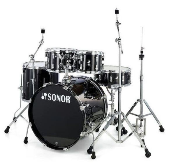 Sonor AQ1 Studio Set PB Batería Acústica con Herrajes Piano Black 1