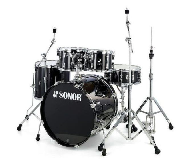 Sonor AQ1 Stage Set PB Batería Acústica con Herrajes Piano Black 1