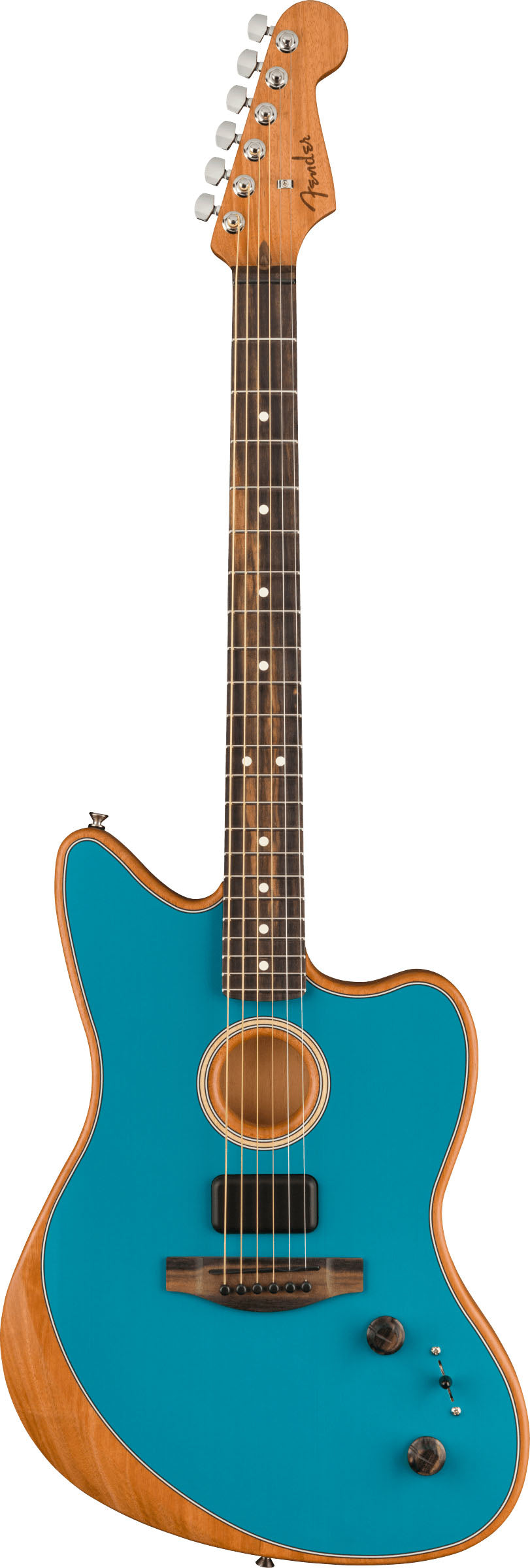 Fender American Acoustasonic Jazzmaster Guitarra Electroacústica Ocean Turquoise 1