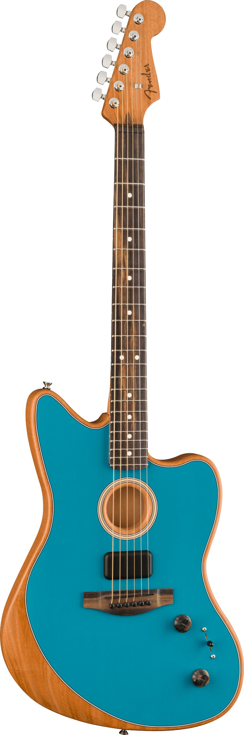 Fender American Acoustasonic Jazzmaster Guitarra Electroacústica Ocean Turquoise 2