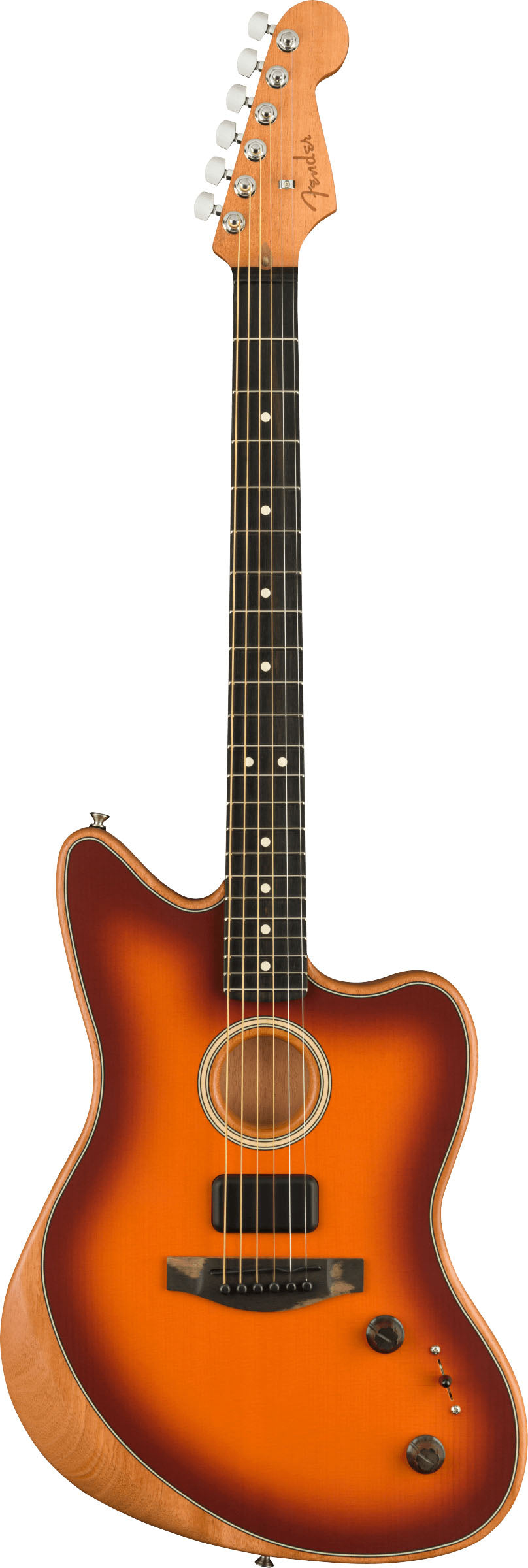 Fender American Acoustasonic Jazzmaster Guitarra Electroacústica Tobacco Sunburst 1