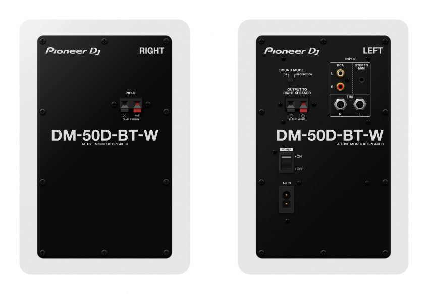 Pioneer DJ DM50D BT W Monitores Activos 5 Pulgadas con Bluetooth Blancos. Pareja 3