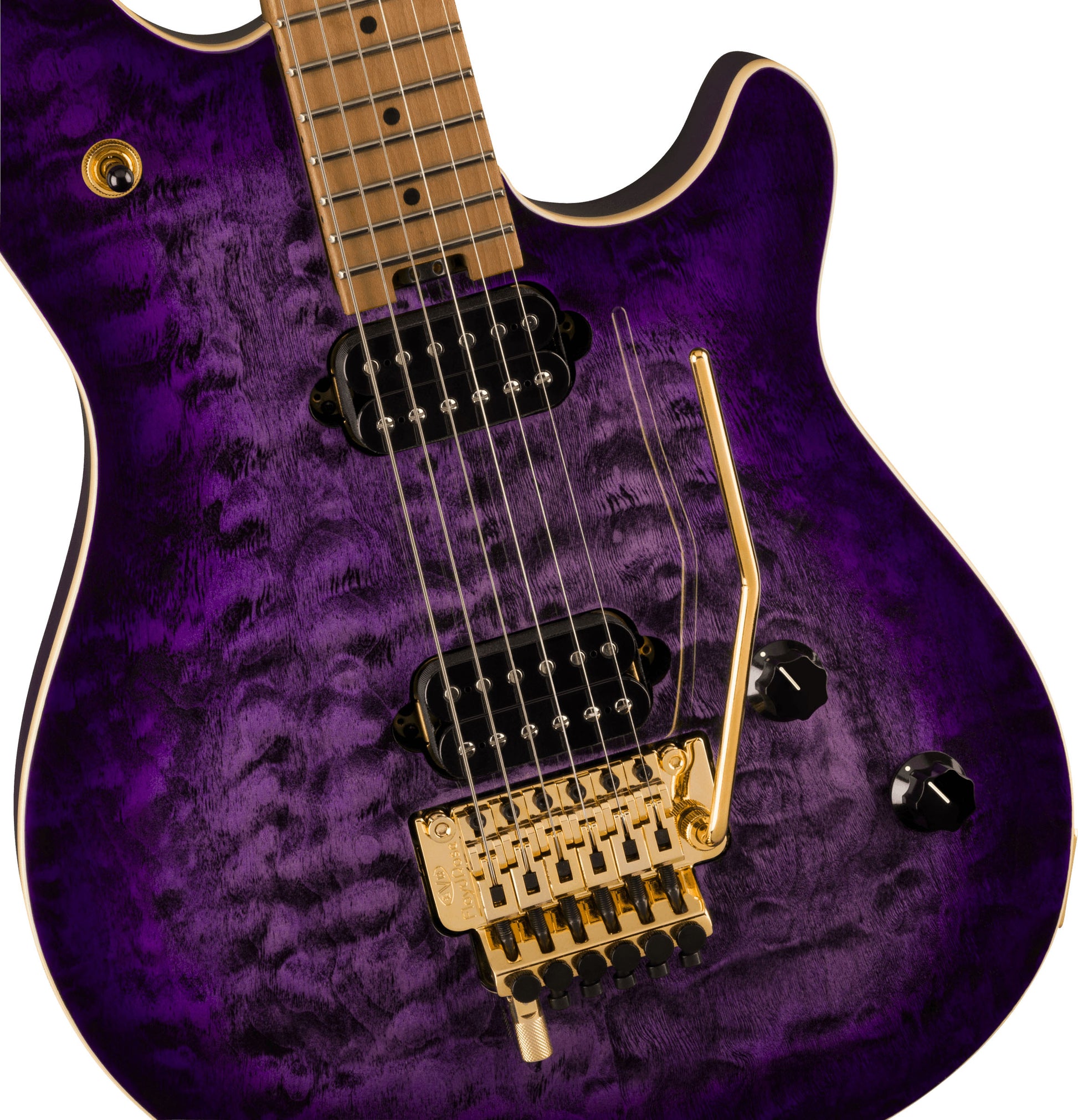 EVH Wolfgang Special QM BMN Guitarra Eléctrica Purple Burst 4